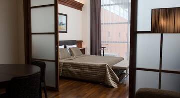 Фото номера Люкс с кроватью размера  &amp;quot;queen-size&amp;quot; Гостиница ВеличЪ Country Club г. Звенигород 5